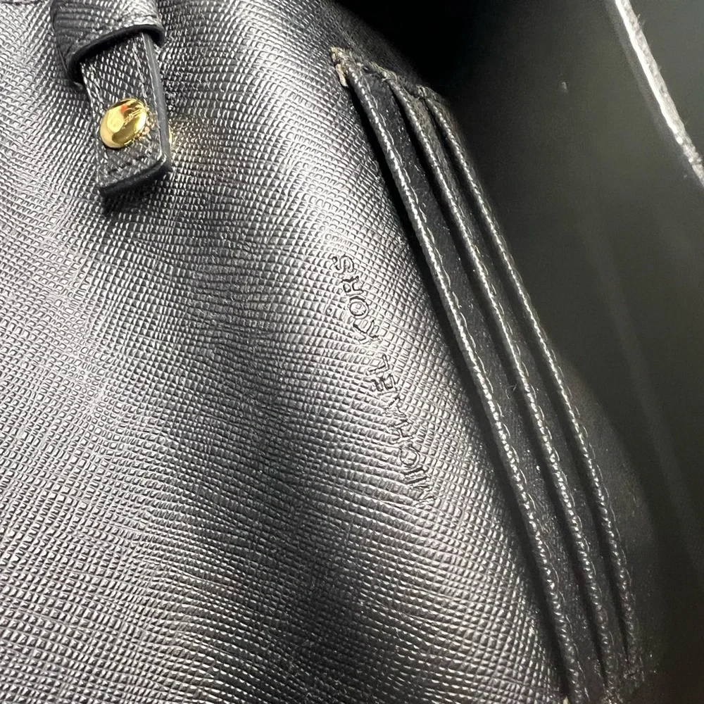 Michael Kors Black Leather Crossbody Bag